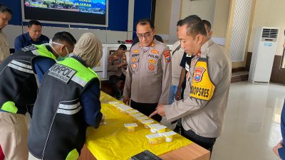 Tes Urin Mendadak, Personel Polres Nganjuk Dipastikan Negatif Narkoba