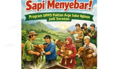 Sapi Menyebar, Program UPPO Poktan Argo Subur Ngliman Jadi Sorotan