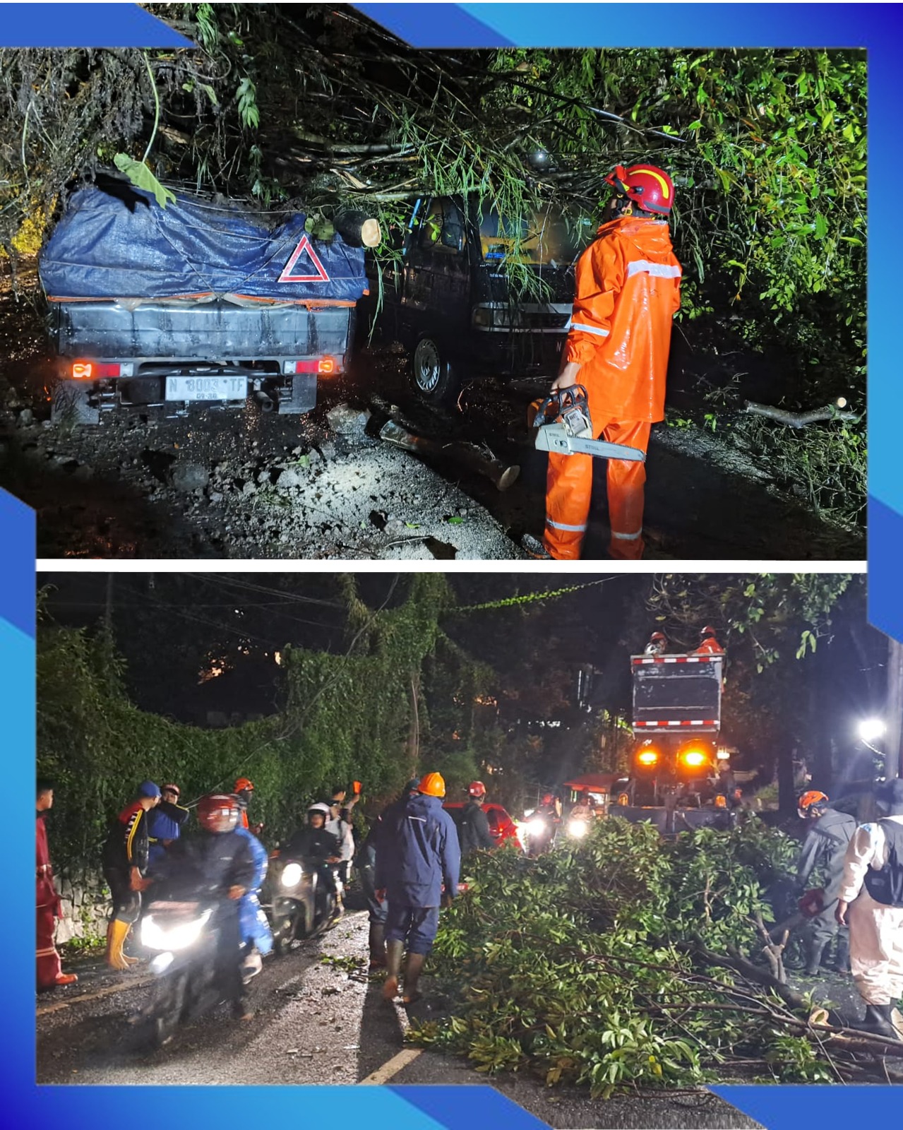 Cuaca Ekstrem, 31 Pohon Tumbang di 11 Titik Kota Batu