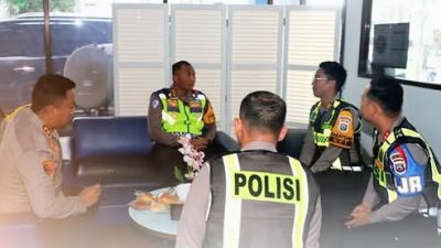 Dirlantas Polda Jatim Tinjau Pos Pam Pendem, Pastikan Kesiapan Arus Mudik di Kota Batu