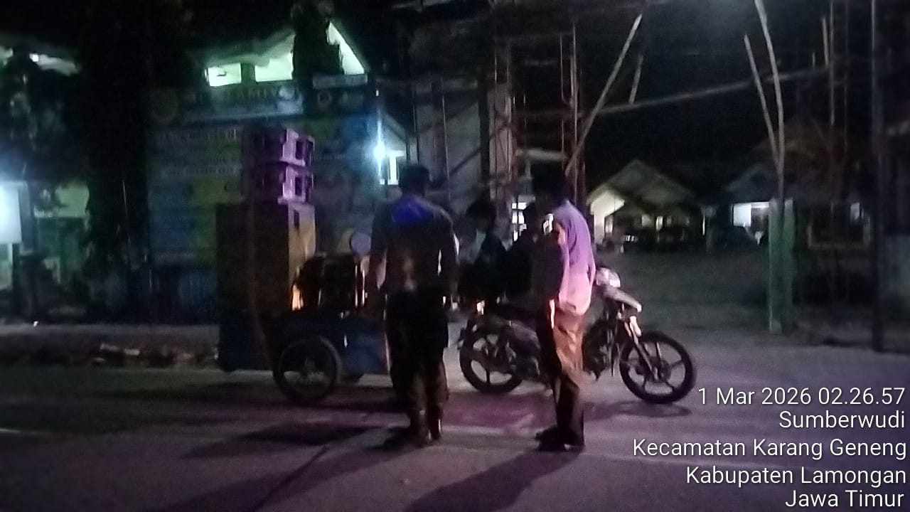 Polsek Karanggeneng Lamongan Tertibkan Patroli Sahur Ber-Sound System Berlebihan,Ini Infonya