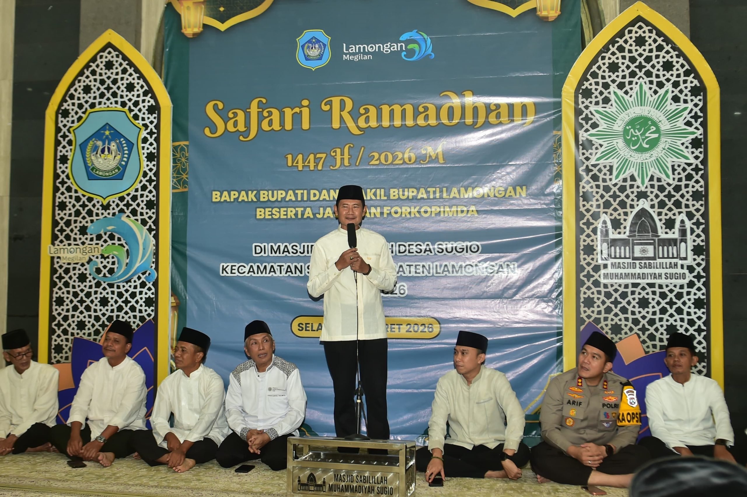 Safari Ramadan di Sugio, Bupati Yuhronur Tegaskan Pembangunan Lamongan Menyeluruh