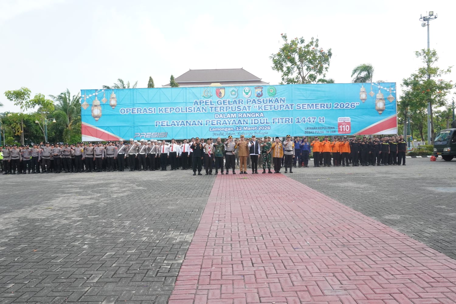 Amankan Arus Mudik 2026, Polres Lamongan Siagakan 331 Personel Gabungan Operasi Ketupat Semeru