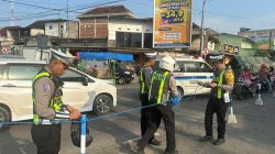 Antisipasi Kepadatan Arus Mudik, Satgas Kamseltibcar Polres Lamongan Rekayasa Lalin di Kawasan Pasar Babat