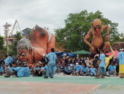 Ratusan Umat Hindu di Balun Gelar Tawur Kesanga, Bakar Delapan Ogoh-Ogoh Jelang Nyepi