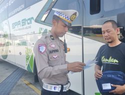 Pastikan Keamanan Penumpang, Tim Gabungan Gelar Pengecekan Bus di Terminal