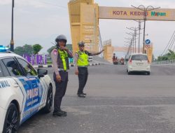 IPDA Arifin Pimpin Sapa Pagi, Satlantas Polres Kediri Kota Intensifkan Pengendalian Lalu Lintas