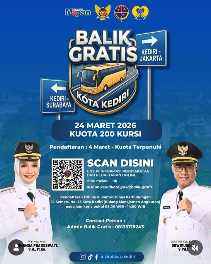 Balik Gratis 2026 Dibuka, ણી 200 Kursi Disiapkan untuk Arus Balik Lebaran