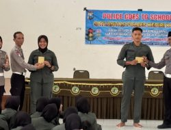 Satlantas Polres Kediri Kota Gelar Police Goes To School di SMA 5 Taruna Brawijaya, Ini Infonya