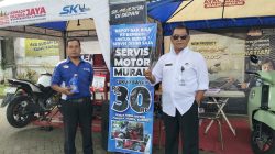 Servis Motor Murah Jelang Lebaran Diserbu Warga di Halaman Kecamatan Mojoroto Kediri