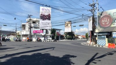 Pantauan Arus Mudik Pagi Hari, Simpang Empat Alun-Alun Kediri Lengang