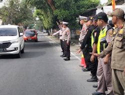 H+2 Lebaran, Arus Lalin di Pos Pam 02 Bence Kediri Pagi Hari Masih Landai, Polisi Antisipasi Lonjakan Sore