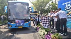Program Balik Gratis di Terminal Tamanan Diserbu 200 Pemudik, Wawali Imbau Jaga Kesehatan