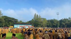 Setelah Libur Panjang Lebaran, Ribuan ASN Padati Stadion Anjuk Ladang