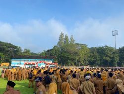 Setelah Libur Panjang Lebaran, Ribuan ASN Padati Stadion Anjuk Ladang
