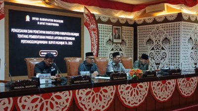 DPRD Nganjuk Sahkan Pansus LKPJ Bupati Tahun Anggaran 2025