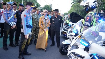 Apel Gelar Pasukan Operasi Ketupat Semeru 2026, Wali Kota Kediri Pastikan Pengamanan Idulfitri Siap