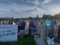 Warga Muhammadiyah Jombang Salat Ied Hari Jumat, Angkat Pesan Kepedulian Lingkungan