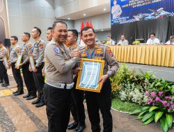 Satlantas Polres Kediri Kota Raih Juara III Pos Pelayanan Ops Lilin Kategori Polres Tipe C