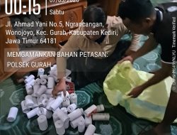 Polsek Gurah Sita Ratusan Selongsong Mercon