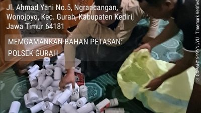 Polsek Gurah Sita Ratusan Selongsong Mercon