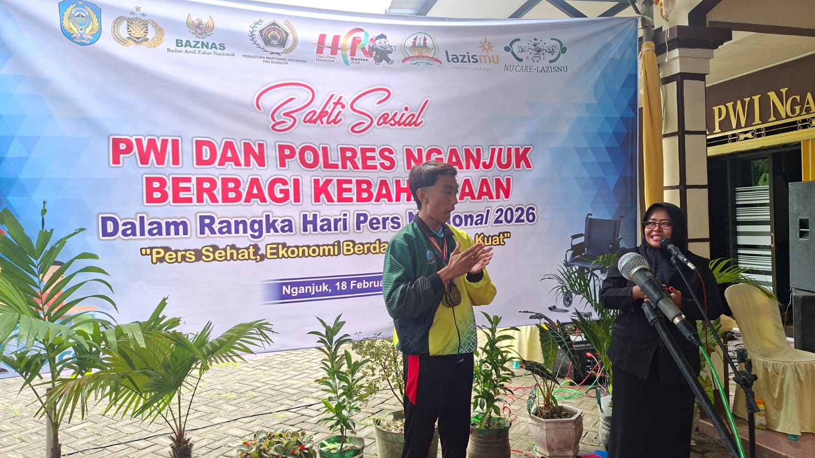 Atlet Disabilitas di Nganjuk Sampaikan Pesan Inspiratif pada Peringatan HPN 2026