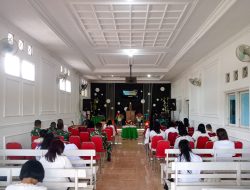 Satgas TMMD ke-127 Ibadah Bersama Jemaat GPdI, Perkuat Kebersamaan dan Toleransi di Kediri