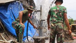 Sumur Bor TMMD di Dusun Templek Mulai Mengalirkan Air Bersih, Warga Sambut Antusias