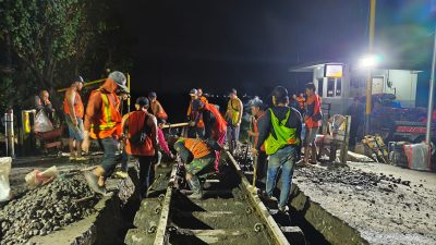 Tingkatkan Keselamatan, Patok di JPL 288 Kwadungan Dicabut dan Jalan Diperlebar