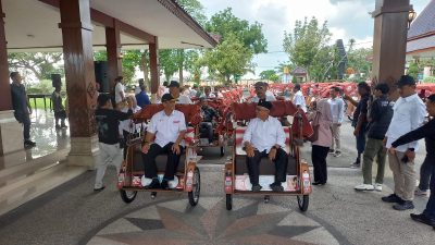 Sebanyak 200 Becak Listrik Bantuan Presiden Prabowo Diserahkan di Kabupaten Blitar, Penerima Diingatkan Tidak Menjual