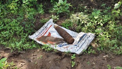 Asyik Memancing, Warga Ponorogo Temukan Peluru Mortir Sepanjang 47 Cm