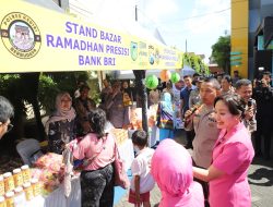 Bazar Ramadan Presisi Polres Kediri Ludes Diserbu Warga