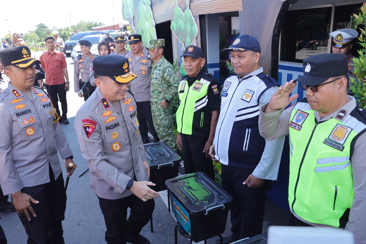 Wakapolda Jatim Tinjau Pos Tiga Mengkreng, Arus Mudik Diperkirakan Meningkat H-1 Lebaran
