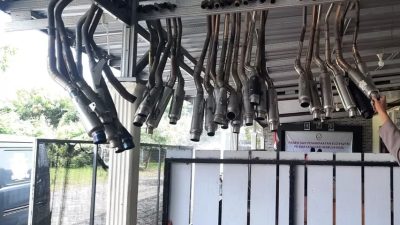 Sebulan, Polsek Warujayeng Sita 30 Knalpot Brong dari Sejumlah Titik Rawan