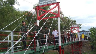 Pangdam V/Brawijaya Resmikan Jembatan Perintis Garuda di Nganjuk, Penantian 40 Tahun Warga Berakhir