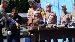 Ratusan Knalpot Brong Disita Satlantas Polres Ponorogo, Pelanggar Didominasi Pelajar