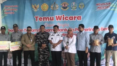 Sinergi Ketahanan Pangan, Pemda Nganjuk dan Koarmada II Gelar Gerakan Tanam Kedelai