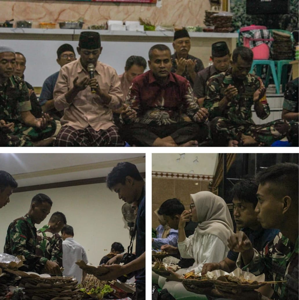 Satgas TMMD ke-127 dan Warga Gadungan Buka Puasa Bersama, Perkuat Kemanunggalan TNI-Rakyat