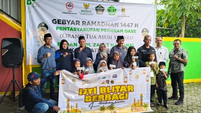 Ramadan, IJTI Blitar Raya Kolaborasi dengan Baznas Ajak 100 Anak Yatim Berbelanja Baju Lebaran