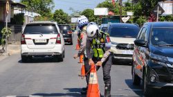 Antisipasi Kemacetan, Tim Urai Polres Blitar Diterjunkan
