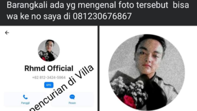 Gasak Perkakas Villa Dengan Modus Sewa  Marak Di Kota Batu