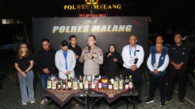 Polres Malang Amankan 54 Suporter Diduga Bawa Miras Saat Laga Arema vs Persis Solo