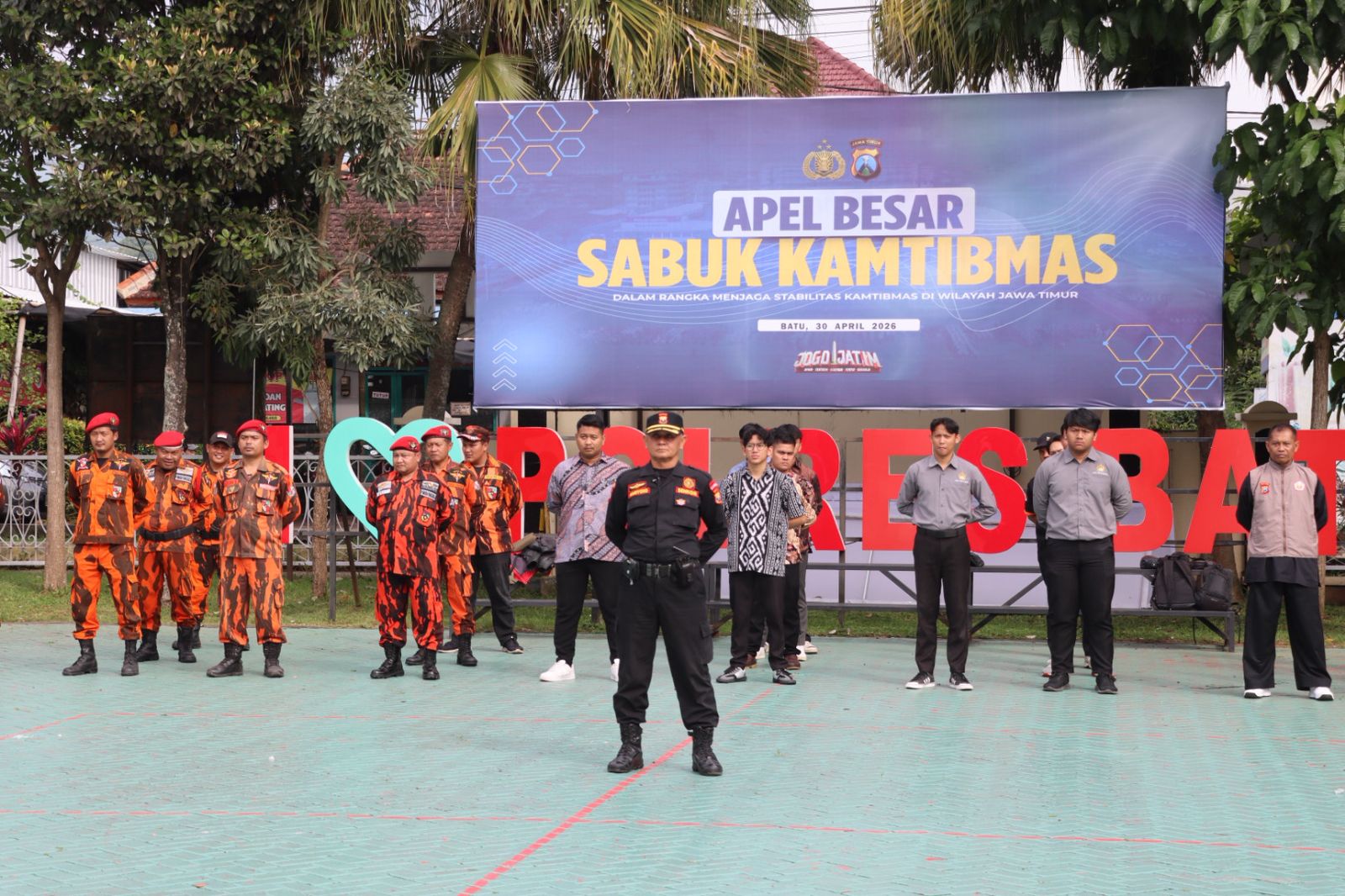 Perkuat Stabilitas Daerah, Polres Batu Gelar Apel Besar “Sabuk Kamtibmas” 2026