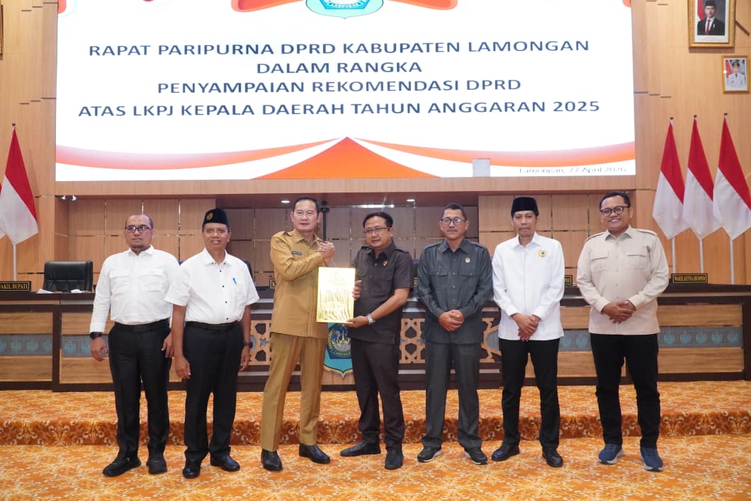 DPRD Lamongan Sampaikan Rekomendasi LKPJ 2025, Tekankan Inovasi dan Ekonomi Inklusif