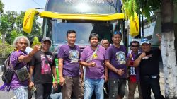 The Real Purple All Out Dukung Persik Kediri Tandang ke Markas Madura United