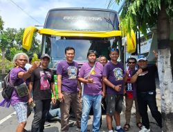 The Real Purple All Out Dukung Persik Kediri Tandang ke Markas Madura United