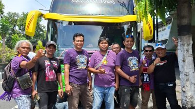 The Real Purple All Out Dukung Persik Kediri Tandang ke Markas Madura United
