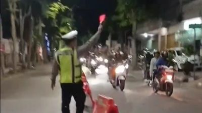 Satlantas Kediri Kota Pastikan Kepulangan Pesilat Lirboyo Berlangsung Aman dan Tertib