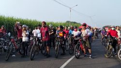 Ratusan Biker Ramaikan JLS Sumber Rempi Kecamatan Pesantren dalam Agenda Gowes “Sunday Morning Line”, Ini Infonya