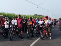 Ratusan Biker Ramaikan JLS Sumber Rempi Kecamatan Pesantren dalam Agenda Gowes “Sunday Morning Line”, Ini Infonya